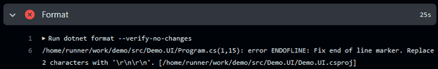 GitHub Action Failure Example